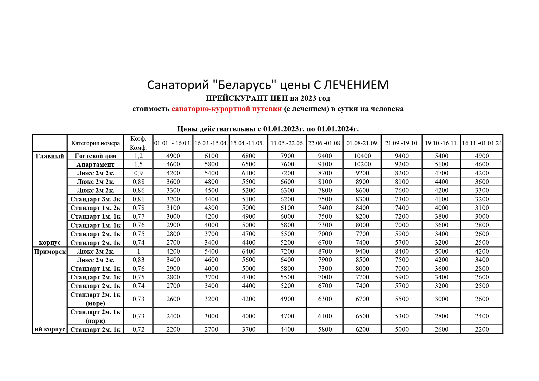 Цены Беларусь С ЛЕЧЕНИЕМ 2023 page 0001